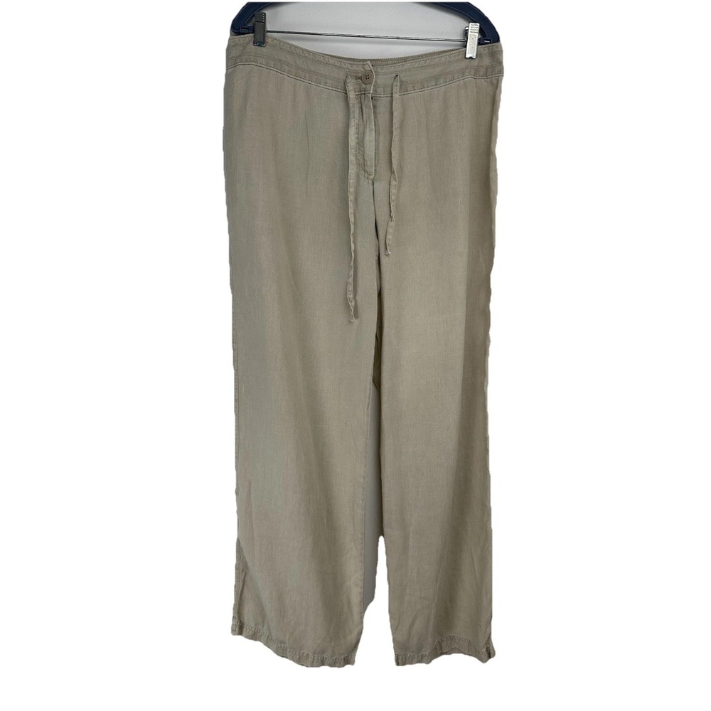 Tommy Bahama Women's Leigh Fit Size XL Linen Pants Beige Resort Beachy Boho